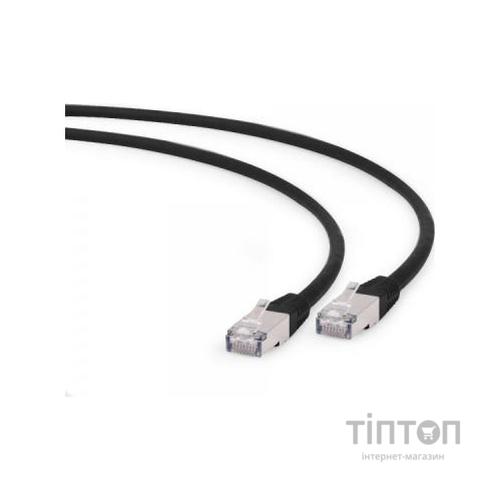 Патч-корд 0.5м S/FTP Cat 6A CU LSZH black Cablexpert (PP6A-LSZHCU-BK-0.5M)