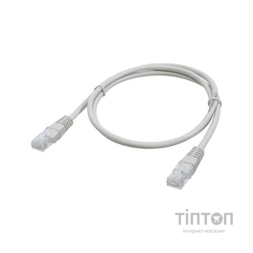 Патч-корд 0.5м, UTP, cat.5e, CCA, grey Patron (CAB-PN-PATCH-05M)