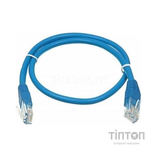 Патч-корд 0.5м, UTP, cat.5e, CU, 24AWG, blue Kingda (KD-PAUT3050BU)