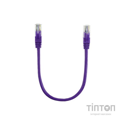 Патч-корд 0.5м, UTP, cat.5e, CU, violet Ritar (PCR-CU/0.5Pe / 14089)