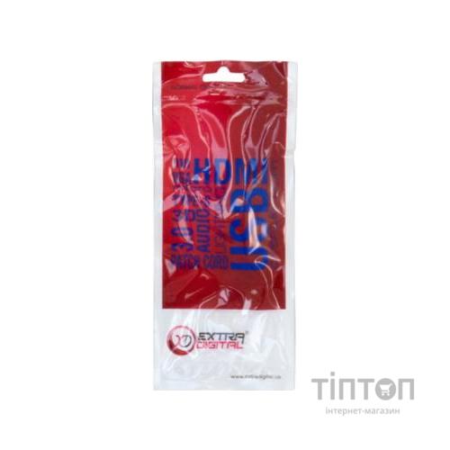 Патч-корд 0.8м, UTP, cat.5e, CCA, blue Extradigital (KBP1766)