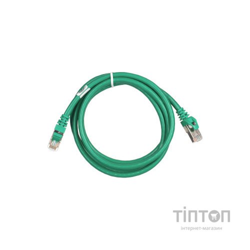 Патч-корд 1.50м S/FTP Cat 6 CU PVC 26AWG 7/0.16 green 2E (2E-PC6SFTPCOP-150GRN)