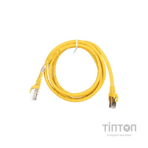 Патч-корд 1.50м S/FTP Cat 6 CU PVC 26AWG 7/0.16 yellow 2E (2E-PC6SFTPCOP-150YLW)