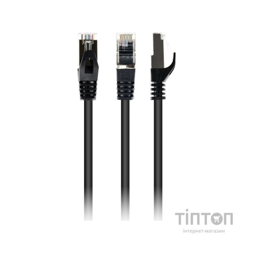 Патч-корд 1.5м S/FTP Cat 6A CU LSZH black Cablexpert (PP6A-LSZHCU-BK-1.5M)