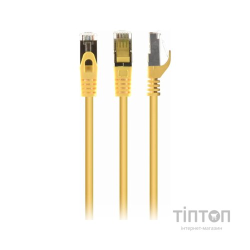 Патч-корд 1.5м S/FTP Cat 6A CU LSZH yellow Cablexpert (PP6A-LSZHCU-Y-1.5M)