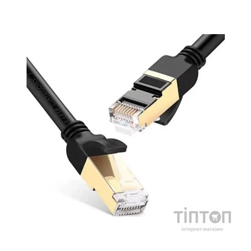 Патч-корд 10м, F/FTP cat 7 RJ-45 black Ugreen (U_11273)