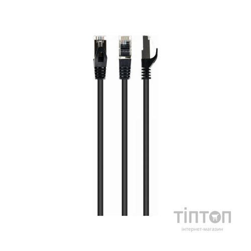 Патч-корд 10м S/FTP Cat 6A CU LSZH black Cablexpert (PP6A-LSZHCU-BK-10M)