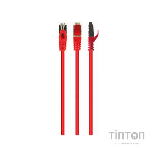 Патч-корд 10м S/FTP Cat 6A CU LSZH red Cablexpert (PP6A-LSZHCU-R-10M)