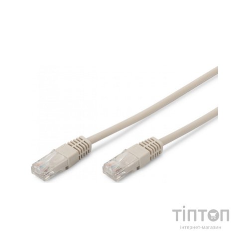 Патч-корд 10м, UTP, cat.5e, CU, 24AWG, grey Kingda (KD-PAUT31000GY)