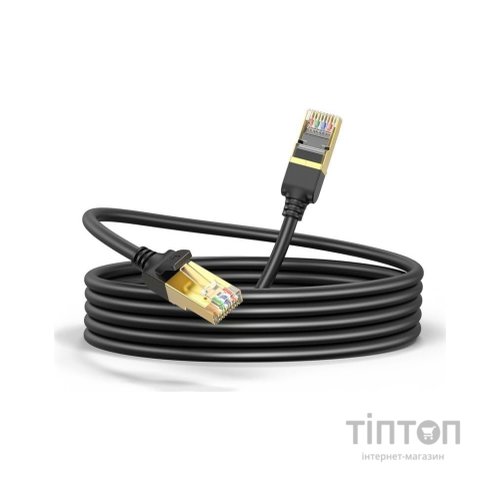 Патч-корд 15м, F/FTP cat 7 RJ-45 black Ugreen (U_11274)
