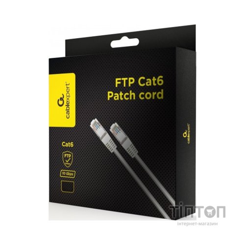 Патч-корд 15м FTP cat 6 CCA gray Cablexpert (PPB6-15M)
