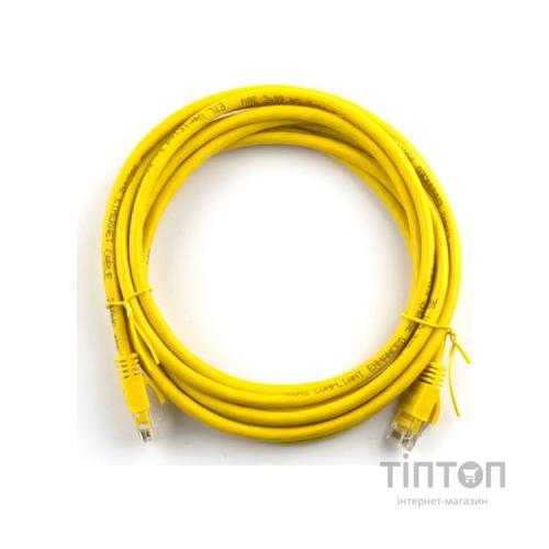 Патч-корд 15м, RJ-45, Cat.5e, CU, мідь, жовтий Ritar (PCR-CU/15Yw / 04295)