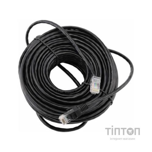 Патч-корд 15м, UTP, cat.5e, CCA, black Ritar (PCR-CCA/15Bk)