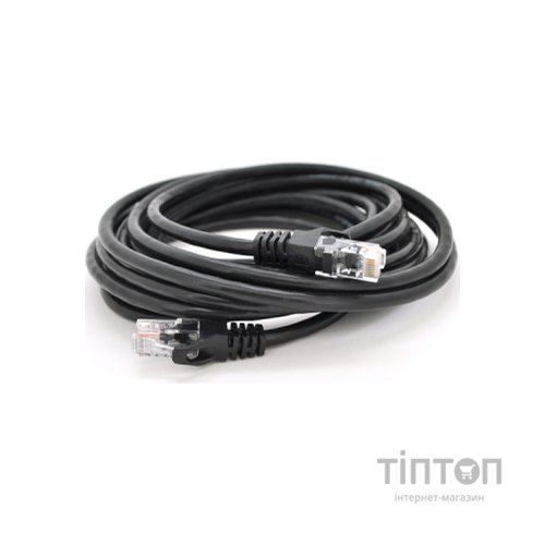 Патч-корд 15м, UTP, Cat.6, RJ45, CU, black Ritar (PCR-CU6/15BK)