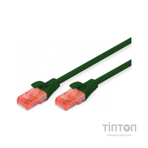 Патч-корд 1м, CAT 6 UTP, AWG 26/7, Cu, LSZH, green Digitus (DK-1617-010/G)