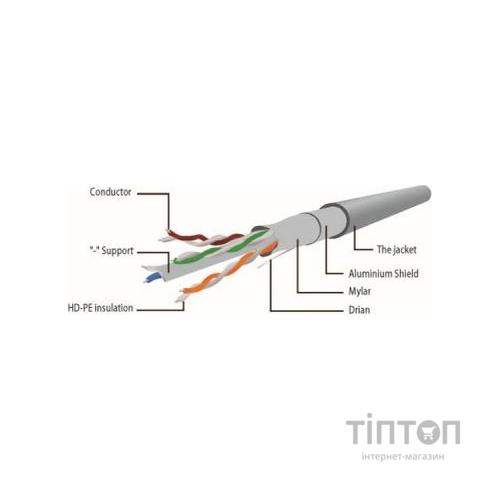 Патч-корд 1м FTP cat 6 Cablexpert (PP6-1M/B)