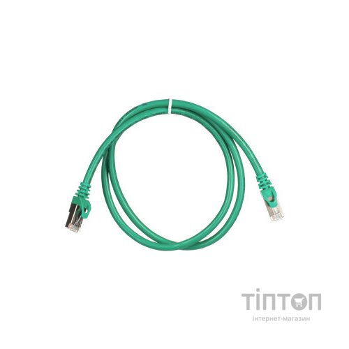 Патч-корд 1м S/FTP Cat 6 CU PVC 26AWG 7/0.16 green 2E (2E-PC6SFTPCOP-100GRN)
