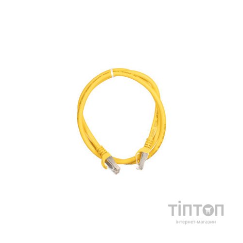 Патч-корд 1м S/FTP Cat 6 CU PVC 26AWG 7/0.16 yellow 2E (2E-PC6SFTPCOP-100YLW)