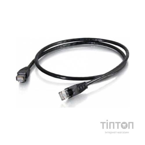 Патч-корд 1м, UTP, cat.5e, CCA, black Ritar (PCR-CCA/1Bk)