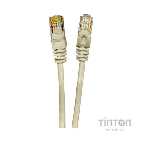Патч-корд 1м UTP cat.5e, CU, 24AWG, gray GEAR (GPC-UTPCURJ45-1G)