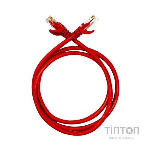 Патч-корд 1м UTP cat.5e, CU, 24AWG, red GEAR (GPC-UTPCURJ45-1R)