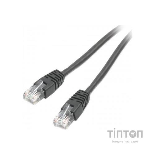 Патч-корд 1м UTP cat 6 CCA black Cablexpert (PP6U-1M/BK)