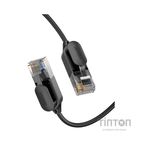Патч-корд 1м, UTP cat 6 RJ-45 COPPER black Ugreen (U_70332)