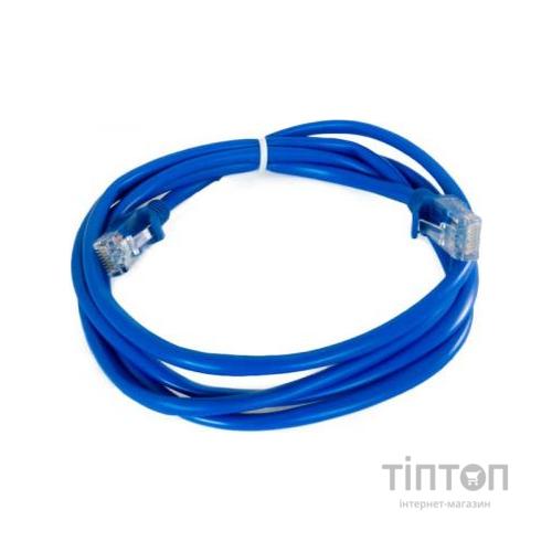 Патч-корд 2.4м, UTP, cat.5e, CCA, blue Extradigital (KBP1768)