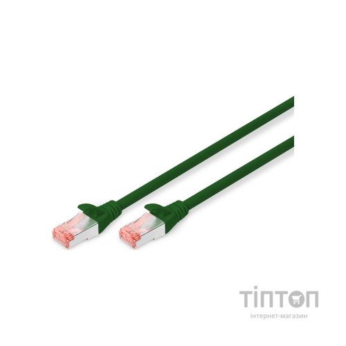 Патч-корд 2м, CAT 6 S-FTP, AWG 27/7, LSZH, green Digitus (DK-1644-020/G)