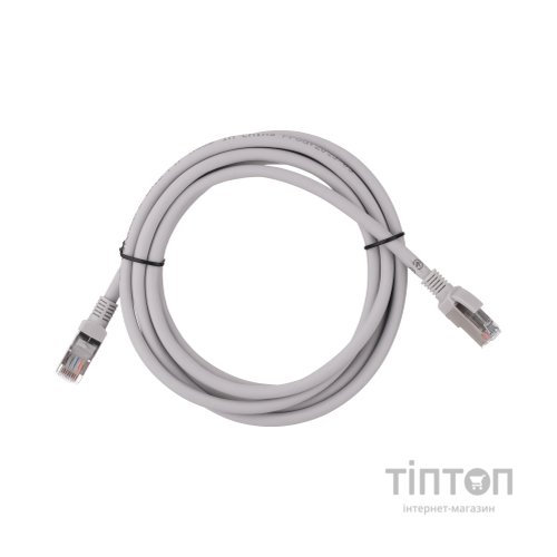Патч-корд 2м FTP cat.6, CU, 26AWG, 7/0.16, LSZH, grey 2E (2E-PC6CU-FTP2LSZH-GRY)