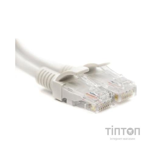 Патч-корд 2м, UTP, cat.5e, CU, white PowerPlant (CA911578)
