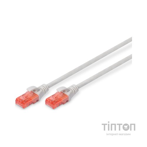 Патч-корд 2м, UTP, cat.6, CCA, grey Digitus (DK-1612-020)