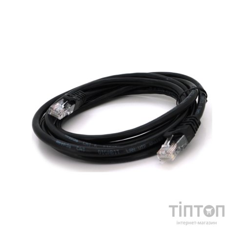 Патч-корд 2м, UTP, Cat.6, RJ45, CU, black Ritar (PCR-CU6/2Bк)