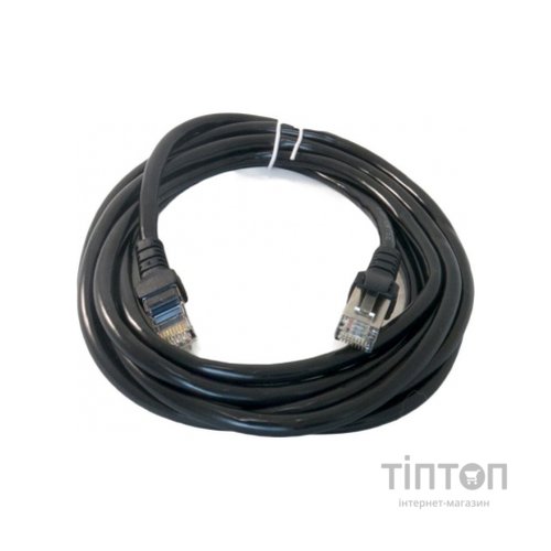 Патч-корд 3м, Cat. 6, FTP, CCA, black Extradigital (KBP1866)