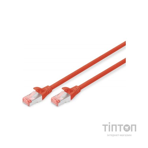 Патч-корд 3м, CAT 6 S-FTP, AWG 27/7, LSZH, red Digitus (DK-1644-030/R)