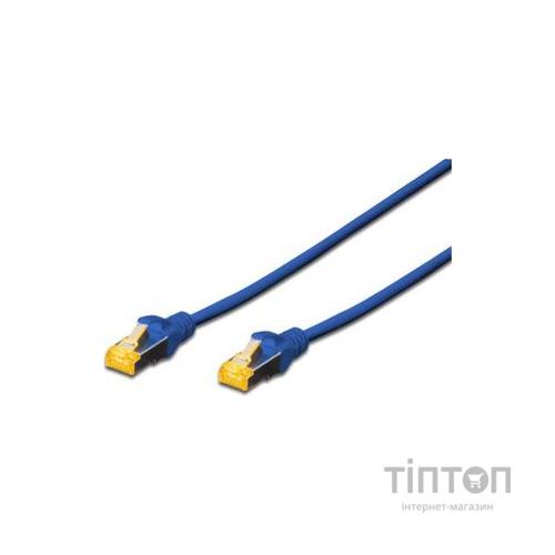 Патч-корд 3м CAT 6a S-FTP, AWG 26/7, Cu, PVC, blue Digitus (DK-1644-A-030/B)