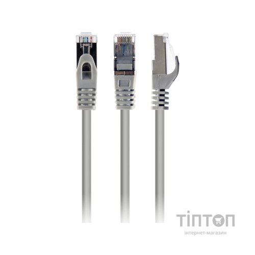 Патч-корд 3м S/FTP Cat 6A CU LSZH gray Cablexpert (PP6A-LSZHCU-3M)