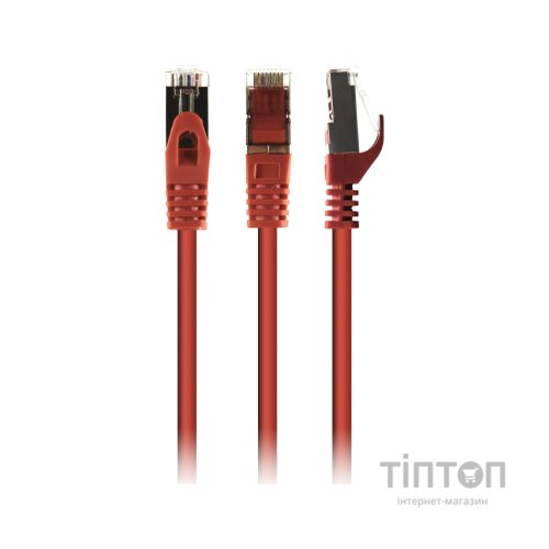 Патч-корд 3м S/FTP Cat 6A CU LSZH red Cablexpert (PP6A-LSZHCU-R-3M)