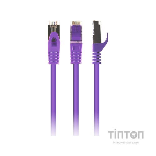 Патч-корд 3м S/FTP Cat 6A CU LSZH violet Cablexpert (PP6A-LSZHCU-V-3M)