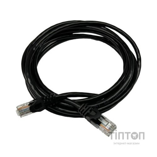 Патч-корд 3м UTP cat.5e, CU, 24AWG, black GEAR (GPC-UTPCURJ45-3B)