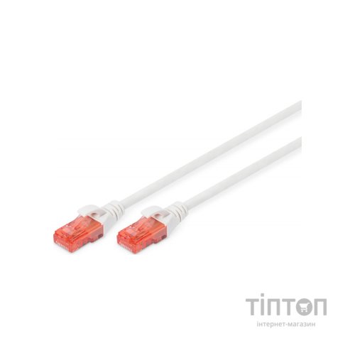 Патч-корд 5м, CAT 6 UTP, AWG 26/7, Cu, LSZH, white Digitus (DK-1617-050/WH)