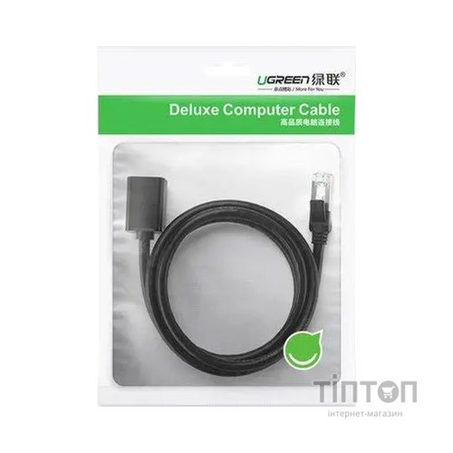 Патч-корд 5м F/UTP cat 6 RJ-45 extension black Ugreen (U_11283)