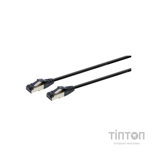 Патч-корд 5м, S/FTP, cat 8, литий, 50u", CU, AWG 27, LSZH, black Cablexpert (PP8-LSZHCU-BK-5M)