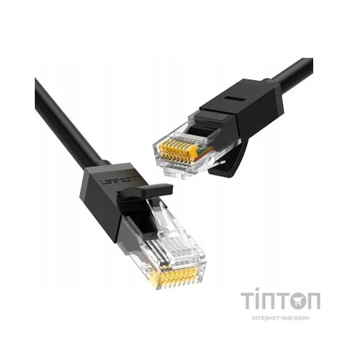 Патч-корд 5м, U/UTP Cat 6 CCA Lan Cable NW102 Black Ugreen (20162)