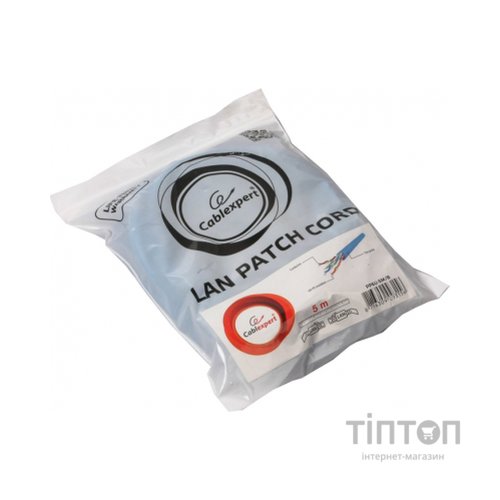 Патч-корд 5м UTP cat 6 CCA blue Cablexpert (PP6U-5M/B)