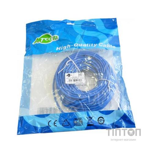 Патч-корд ATCOM UTP, Синій, 20 м, 5е cat.