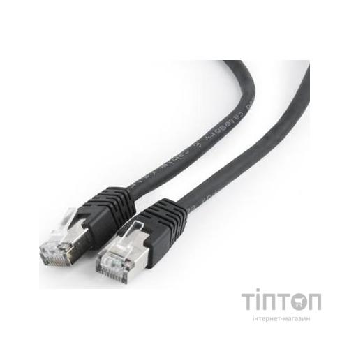 Патч-корд Cablexpert 0.5м FTP, Cat 6, черный (PP6-0.5M/BK)