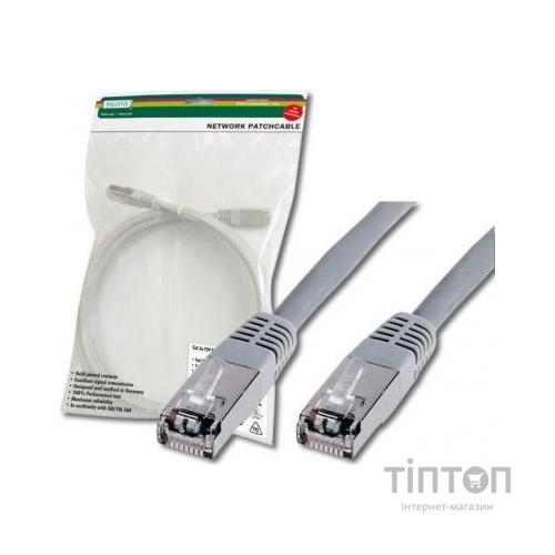 Патч-корд Digitus 2м, cat.5e, SF-UTP, AWG 26/7, gray (DK-1531-020)