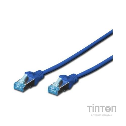 Патч-корд Digitus 3м, cat.5e, SF-UTP, AWG 26/7, blue (DK-1531-030/B)