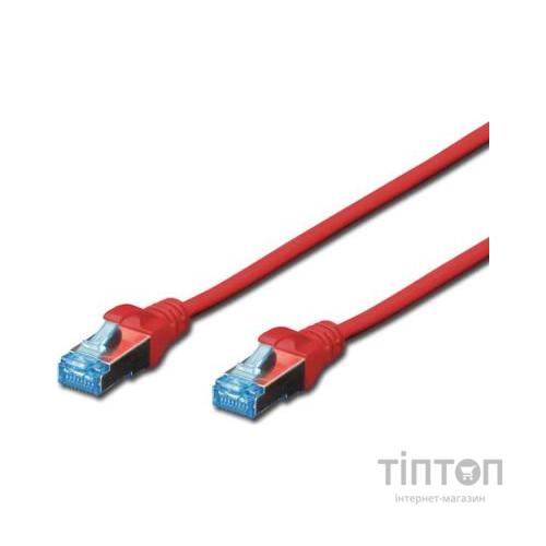 Патч-корд Digitus 5м, cat.5e, SF-UTP, AWG 26/7, red (DK-1531-050/R)